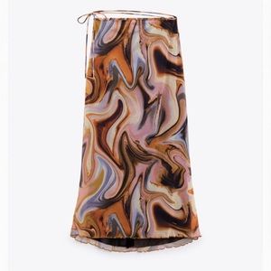 Zara printed tulle skirt. Size small